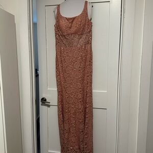 City Studio Rose Lace Maxi Dress